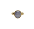 Bague 49 Bague vintage en or jaune 750 au saphir étoilé et diamants 58 Facettes