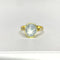 Bague 49 Bague vintage en or jaune 750 au saphir étoilé et diamants 58 Facettes