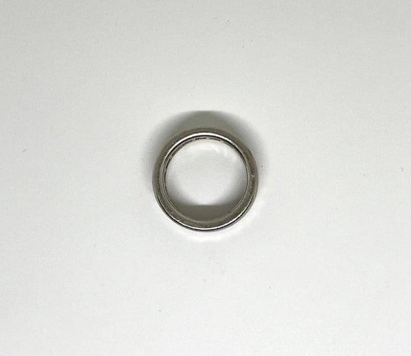 Bague 52 Alliance tour complet - Bague en or gris 750 sertie de diamants 58 Facettes