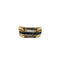 Bague 57 Bague en or jaune sertie de saphirs et diamants 58 Facettes
