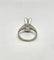 Bague 52 Bague cocktail en or gris 750 sertie d’une aigue-marine 58 Facettes