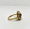 Bague 57 Bague Art déco en or jaune avec saphirs et diamants 58 Facettes