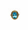 Bague 60 Bague vintage en or jaune sertie d’une topaze bleue 58 Facettes