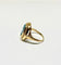 Bague 60 Bague vintage en or jaune sertie d’une topaze bleue 58 Facettes