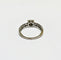 Bague 51 Bague solitaire en or gris 750 sertie de diamants illusion 58 Facettes