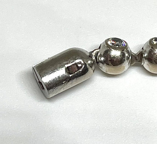 Bracelet Cartier Perles de diamants - Bracelet en or blanc et diamants 58 Facettes