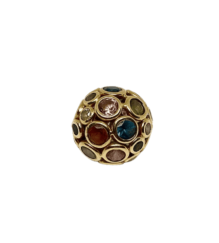 Pendentif Pendentif tutti frutti en or jaune 750 serti de pierres variées 58 Facettes