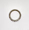 Bague 58 Bague tour complet en or gris 18K, diamants et rubis 58 Facettes