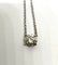 Collier Collier solitaire 1 carat en or blanc 750/1000 et diamant naturel 58 Facettes