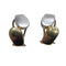Boucles d'oreilles Boucles d’oreilles en or jaune et or blanc 18k 58 Facettes PE142