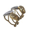 Boucles d'oreilles Boucles d’oreilles en or jaune et or blanc 18k 58 Facettes PE142