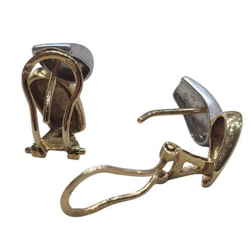 Boucles d'oreilles Boucles d’oreilles en or jaune et or blanc 18k 58 Facettes PE142
