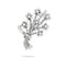 Broche Broche vintage en platine et diamants 58 Facettes