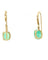 Boucles d'oreilles Boucles d'oreilles en or jaune avec émeraude et diamants 58 Facettes