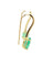 Boucles d'oreilles Boucles d'oreilles en or jaune avec émeraude et diamants 58 Facettes