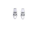 Boucles d'oreilles Boucles d'oreilles en or blanc 18 carats et diamants 0,20 ct 58 Facettes