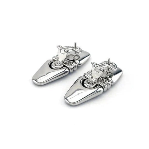 Boucles d'oreilles Boucles d'oreilles en or blanc 18 carats et diamants 0,20 ct 58 Facettes