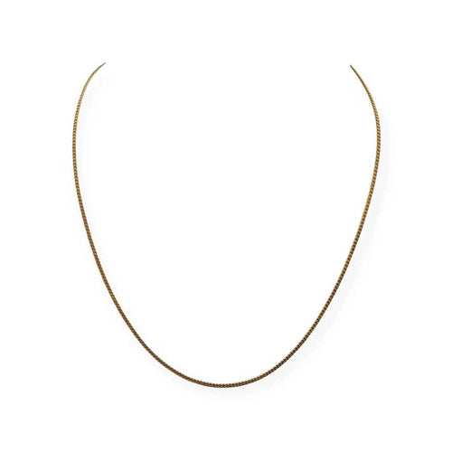 Collier Chaîne maille gourmette en or jaune 50 cm 58 Facettes 330089854