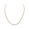 Collier Chaîne maille gourmette en or jaune 50 cm 58 Facettes 330089854