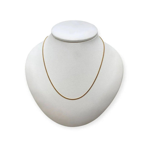 Collier Chaîne maille gourmette en or jaune 50 cm 58 Facettes 330089854