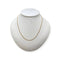 Collier Chaîne maille gourmette en or jaune 50 cm 58 Facettes 330089854