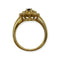 Bague 54 Bague marguerite en or jaune avec saphir et diamants 58 Facettes 330090012