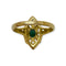 Bague 52 Bague ancienne en or jaune 18k avec émeraude et diamants 58 Facettes 330091854