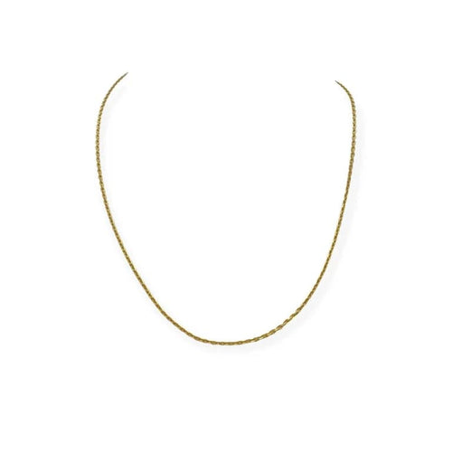 Collier Chaîne maille forçat 45,5 cm en or jaune 18k 58 Facettes 330091605