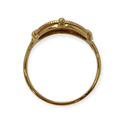 Bague 59 Bague Napoléon III « Tête laurée » en or jaune 58 Facettes 330088371