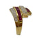 Bague 64 Bague rubis et diamants en or blanc et or jaune 750 58 Facettes 330091920