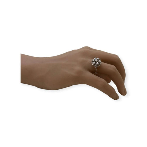 Bague 56 Bague chou en or blanc 18K et diamants 58 Facettes 330089238