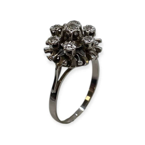Bague 56 Bague chou en or blanc 18K et diamants 58 Facettes 330089238