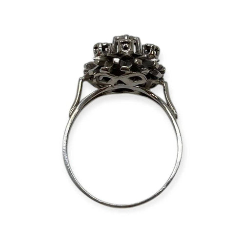 Bague 56 Bague chou en or blanc 18K et diamants 58 Facettes 330089238