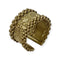Bague 57 Bague large travaillée en or jaune 750 (18k) 58 Facettes 330086365