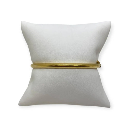 Bracelet Bracelet jonc ovale à ouverture en or jaune 750 58 Facettes 330089756