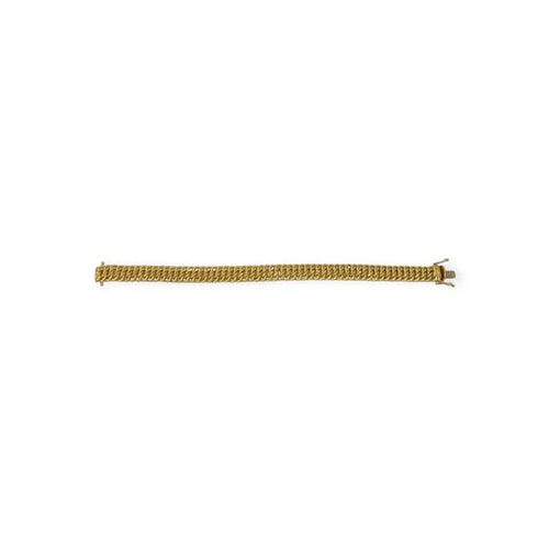 Bracelet Bracelet maille américaine en or jaune 750 (18 k) 58 Facettes 330092479