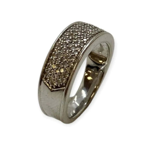 Bague 50 Bague en or blanc 18K sertie de diamants 58 Facettes 330085406