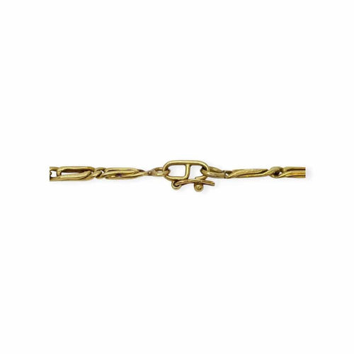 Collier Collier maille Figaro en or jaune 750 58 Facettes 330084162