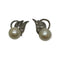 Boucles d'oreilles Boucles d’oreilles en or blanc, diamants et perles 58 Facettes 330085714