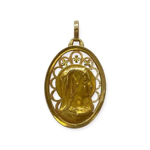 Pendentif Pendentif Vierge Marie en or jaune 58 Facettes 330087900