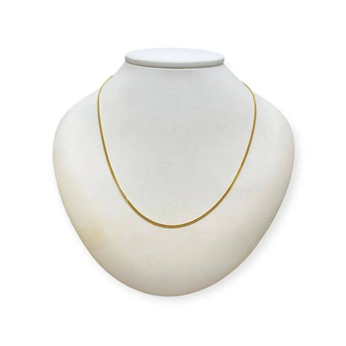 Collier Chaîne maille gourmette en or jaune 58 Facettes 330088373