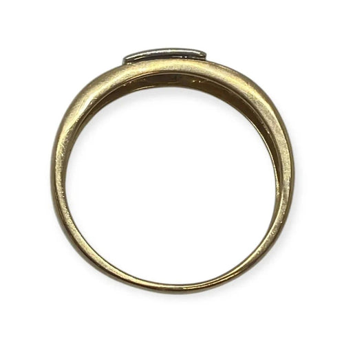 Bague 63 Bague deux ors en or blanc et or jaune avec diamant 58 Facettes 330088312