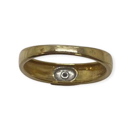 Bague 63 Bague deux ors en or blanc et or jaune avec diamant 58 Facettes 330088312