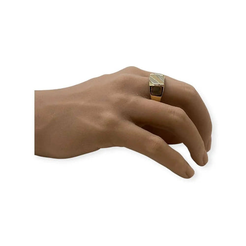 Bague 70 Chevalière - Bague trois ors 18K 58 Facettes 330086886