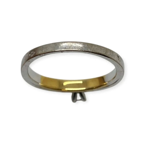 Bague 53 Bague deux ors en or blanc et or jaune 18K avec diamant 58 Facettes 330066577
