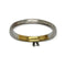 Bague 53 Bague deux ors en or blanc et or jaune 18K avec diamant 58 Facettes 330066577