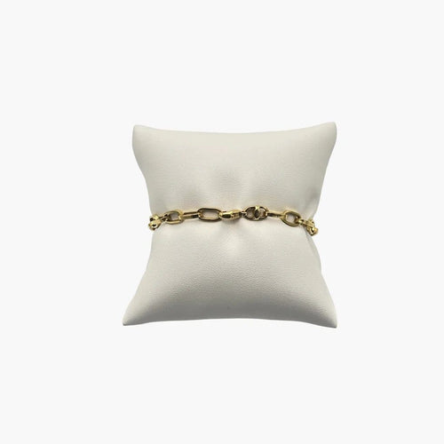 Bracelet Bracelet maille trombone en or jaune 18K 58 Facettes 149064432