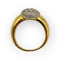 Bague 56 Bague boule pavée en or blanc et or jaune 18K avec diamants 58 Facettes 149063866