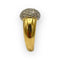 Bague 56 Bague boule pavée en or blanc et or jaune 18K avec diamants 58 Facettes 149063866