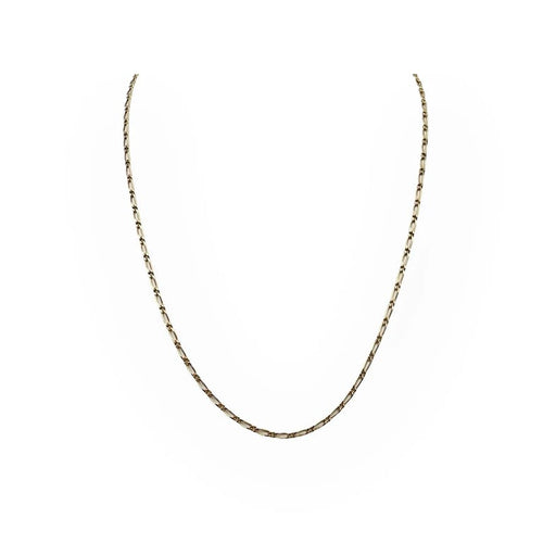 Collier Chaîne maille Figaro 50 cm en or jaune 18k (750) 58 Facettes 149065515